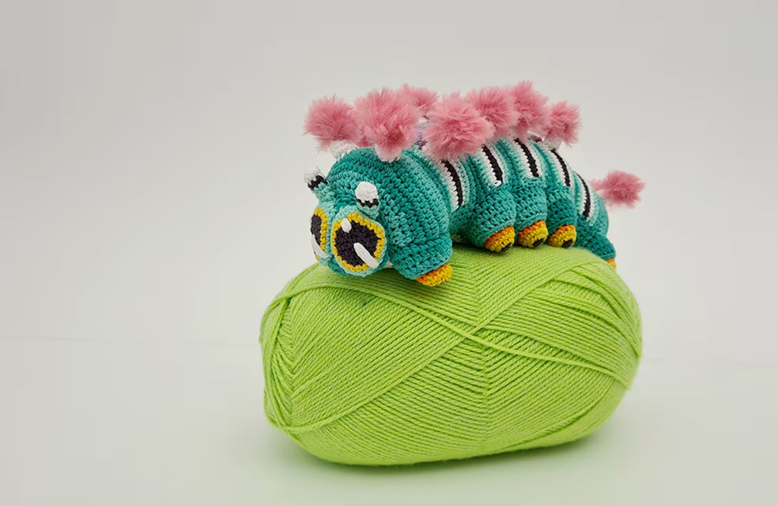 Calliope the Caterpillar | no-sew amigurumi pattern