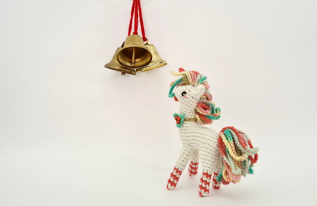 Candycane the Christmas Unicorn | small amigurumi pattern