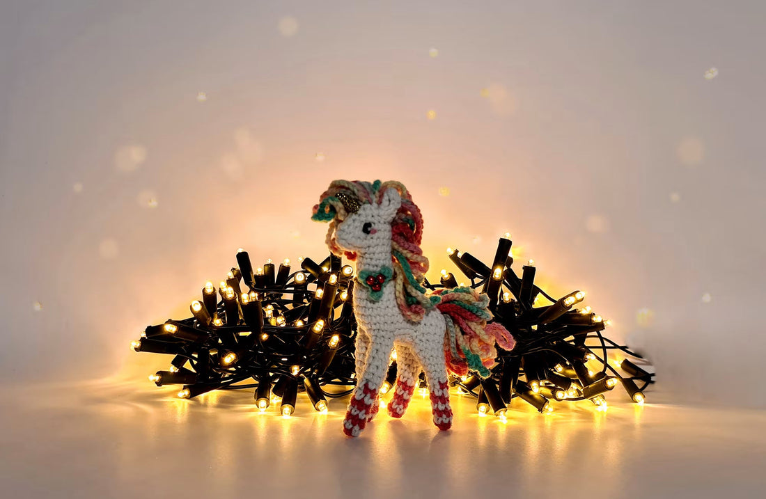 Candycane the Christmas Unicorn | small amigurumi pattern