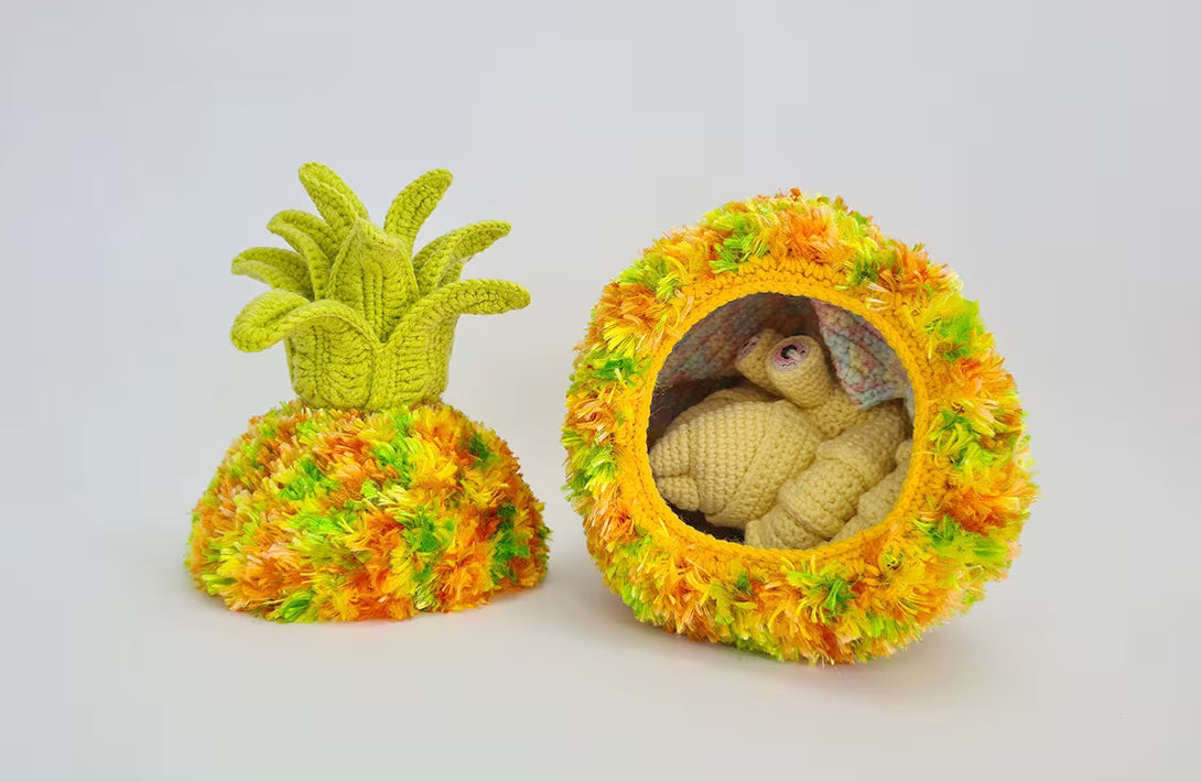 Neptune the Pineapple Crab | reversible amigurumi pattern