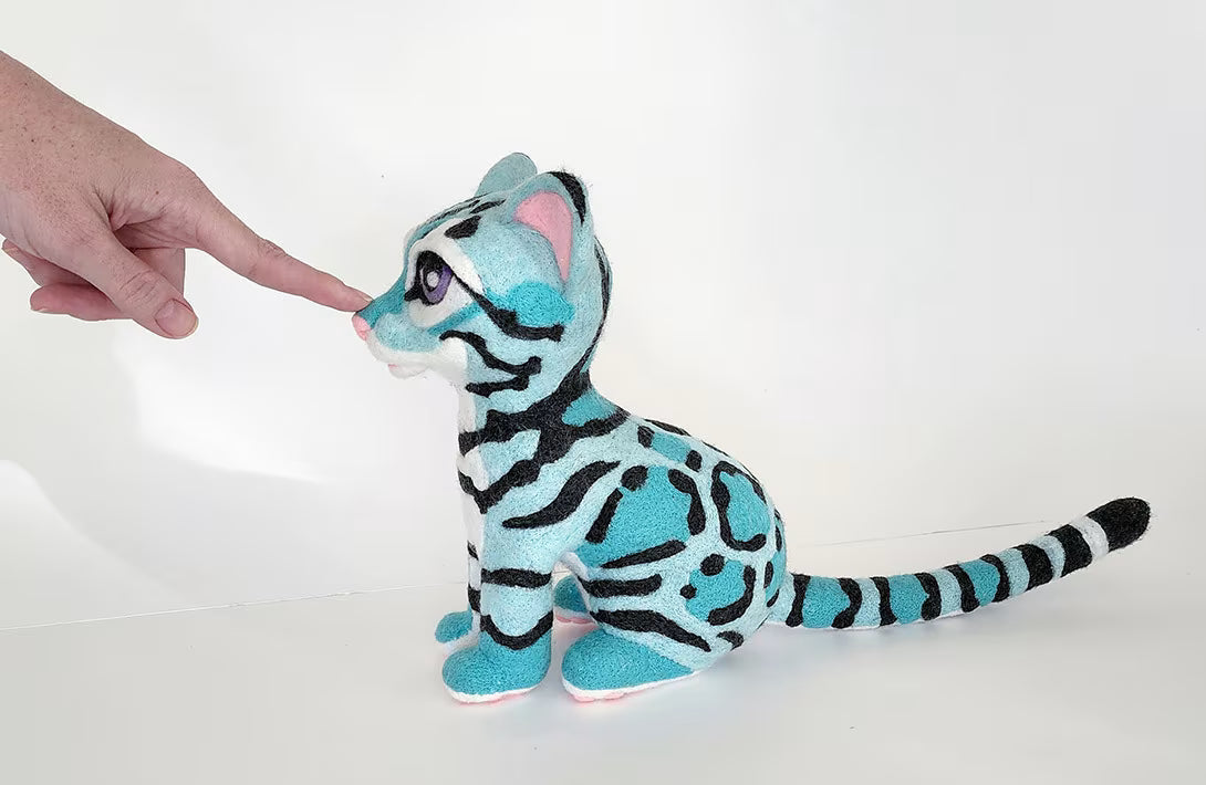 Aquila the Kitten | life-sized amigurumi pattern with felting