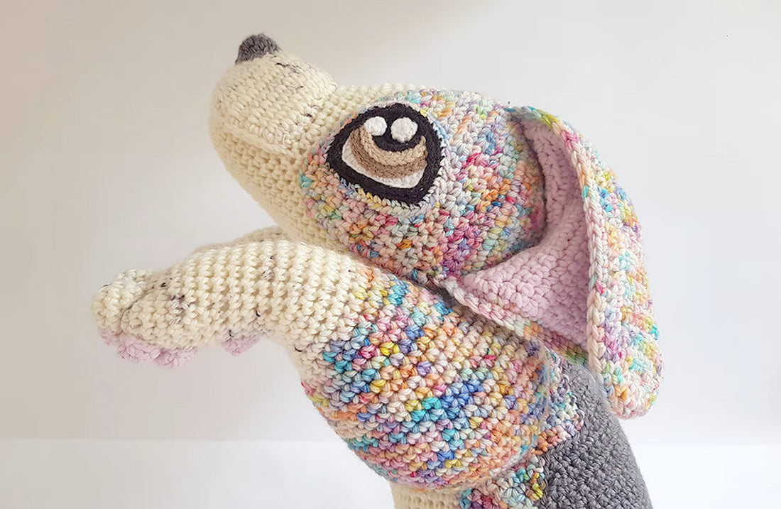 Rocket the Beagle | life-sized amigurumi pattern