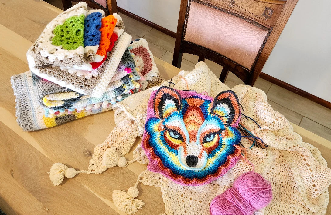 Dreamweaver Fox | crochet applique pattern