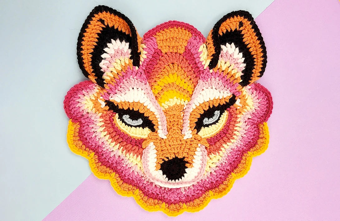 Dreamweaver Fox | crochet applique pattern