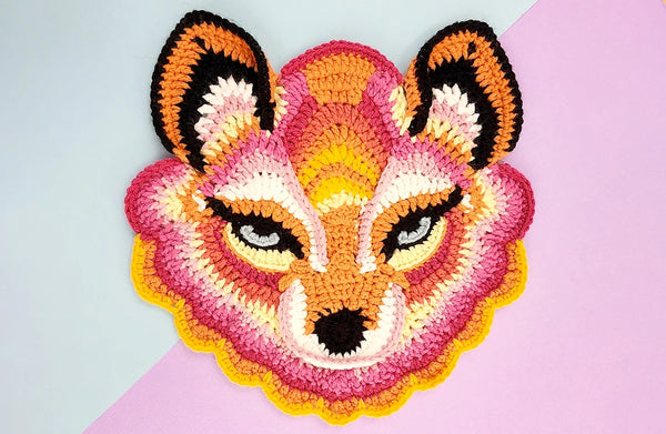 Dreamweaver Fox | crochet applique pattern