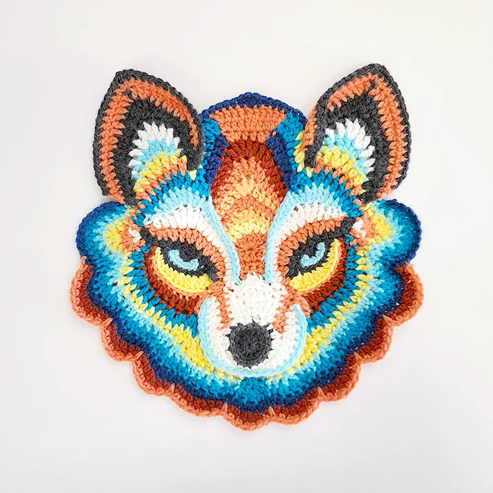 Dreamweaver Fox | crochet applique pattern