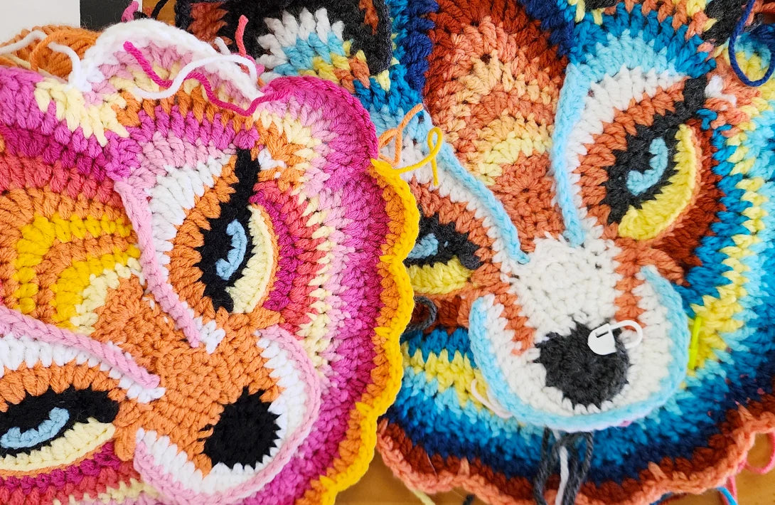 Dreamweaver Fox | crochet applique pattern