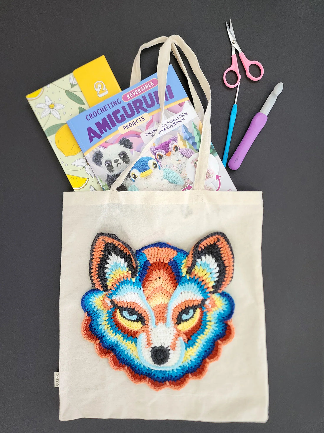 Dreamweaver Fox | crochet applique pattern