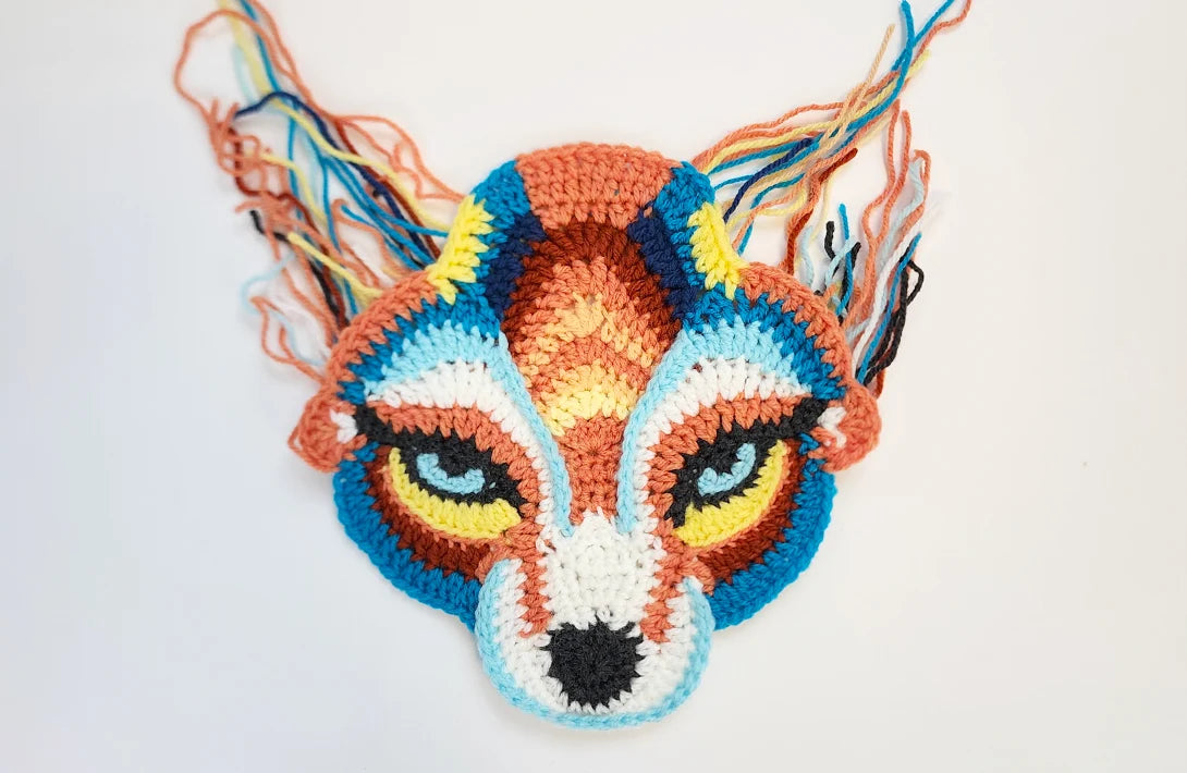 Dreamweaver Fox | crochet applique pattern