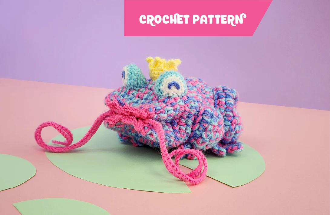 Kissing Toad Mini-Bag “Frog Prince” | drawstring bag pattern
