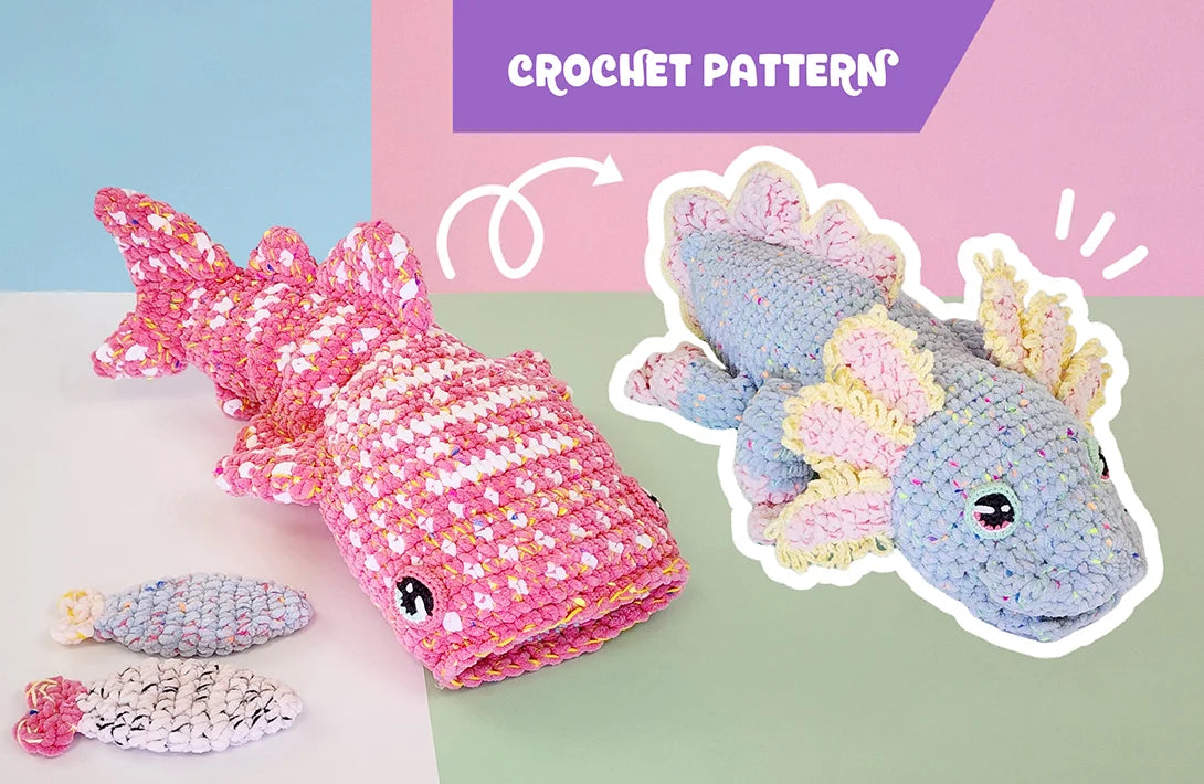 Gumdrop & Juju (Underwater Tails) | reversible amigurumi – with Hobbii