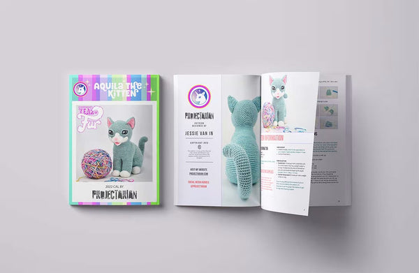 Aquila the Kitten | life-sized amigurumi pattern with felting