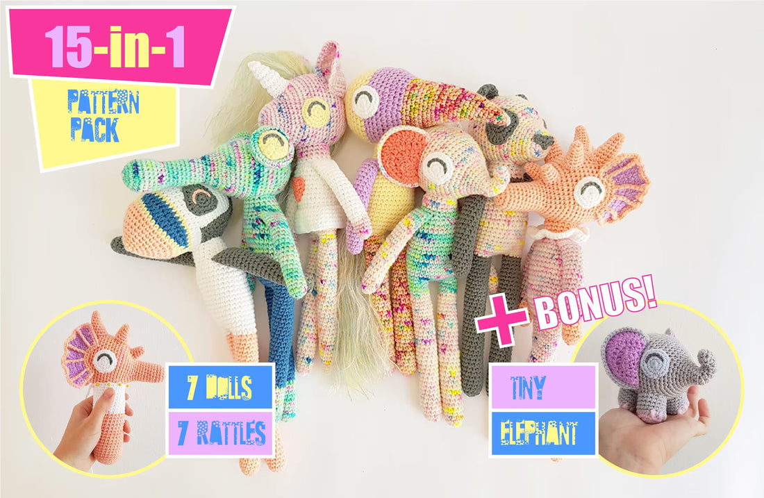 CritterDollies and CritterRattles | easy amigurumi pattern
