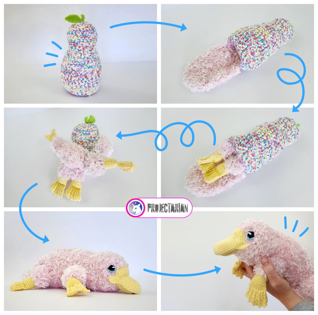 Dipper the Platypus Pear | reversible amigurumi pattern