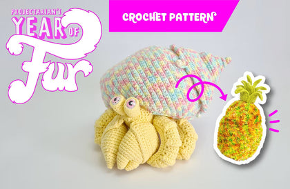 Neptune the Pineapple Crab | reversible amigurumi pattern