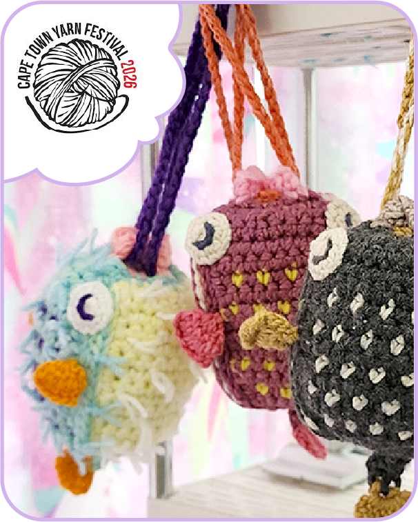 Pufferfish Purse workshop for Cape Town Yarn Festival