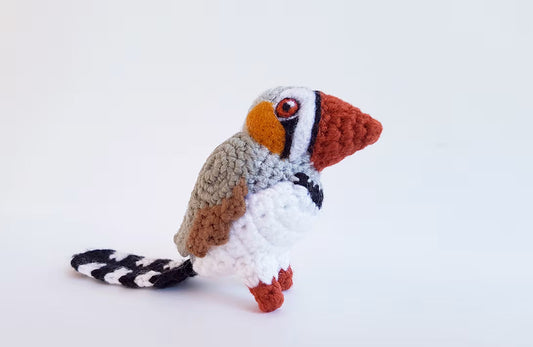 AMIGURUMI ZEBRA FINCH | FREE CROCHET PATTERN