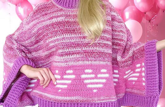 COSMIC CRUSH CAL | LET’S MAKE A BARBIE-INSPIRED PONCHO-SWEATER!