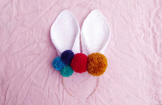 EASTER BUNNY HEADBAND THAT WONT FLOP | FREE CROCHET PATTERN