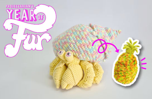 NEPTUNE THE PINEAPPLE CRAB | REVERSIBLE AMIGURUMI
