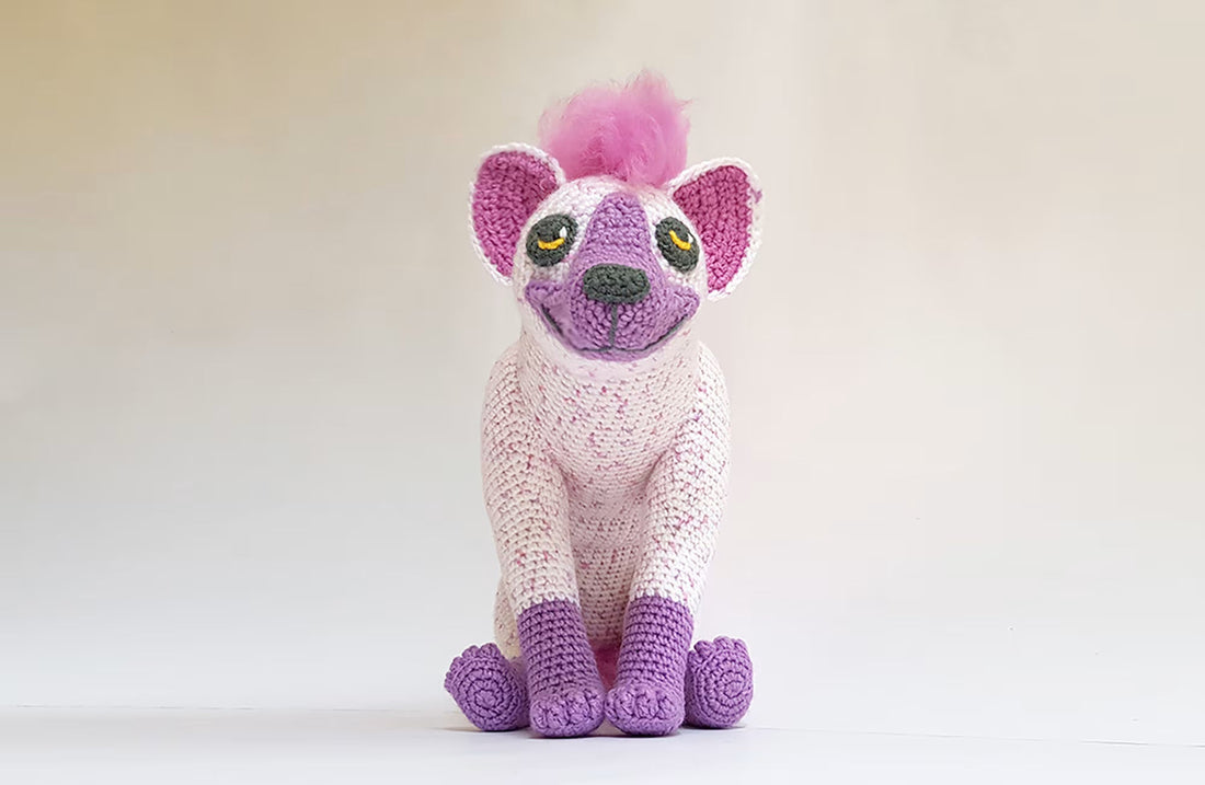 Lyra the Hyena | amigurumi pattern WITH FUR