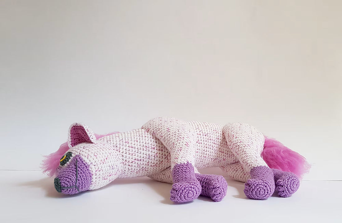 Lyra the Hyena | amigurumi pattern WITH FUR