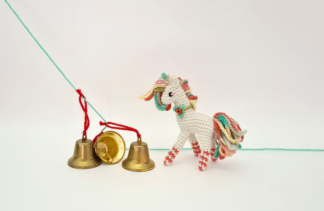 Candycane the Christmas Unicorn | small amigurumi pattern