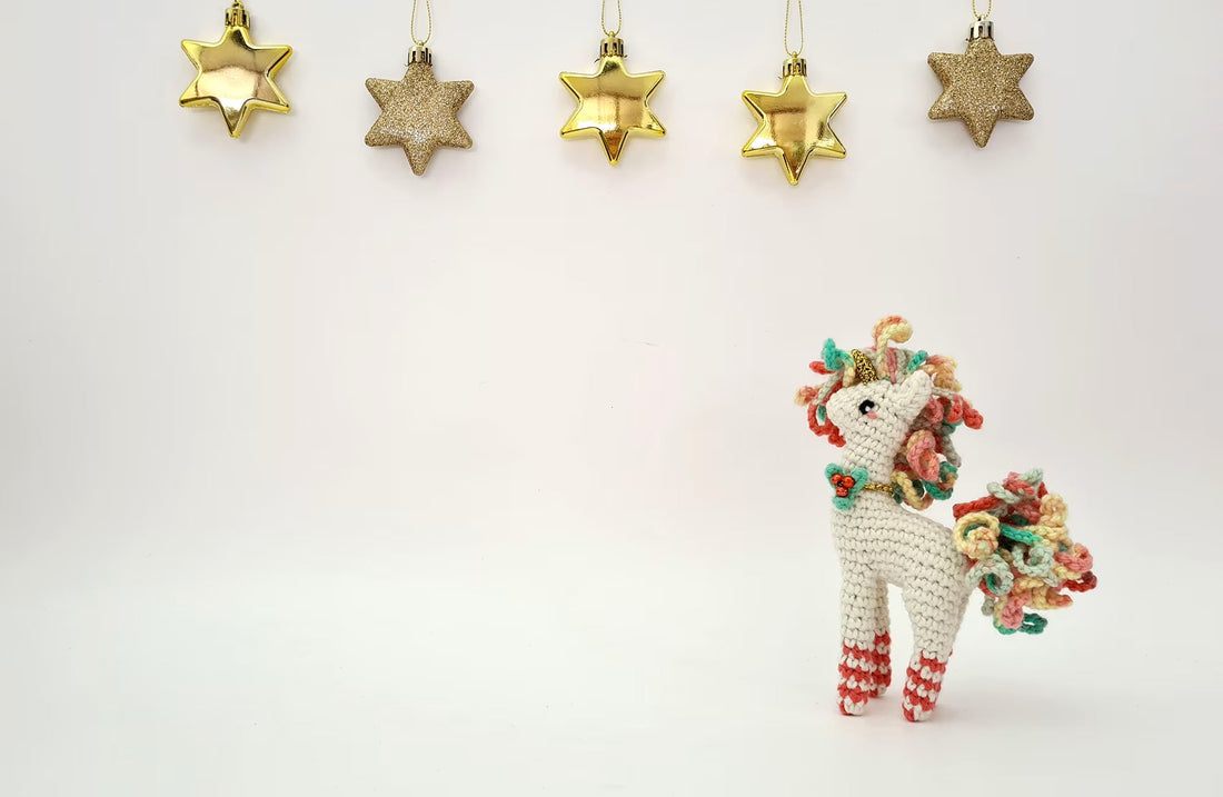 Candycane the Christmas Unicorn | small amigurumi pattern