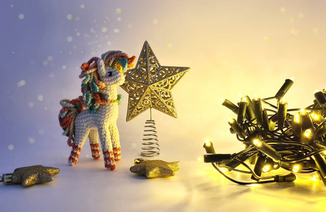 Candycane the Christmas Unicorn | small amigurumi pattern