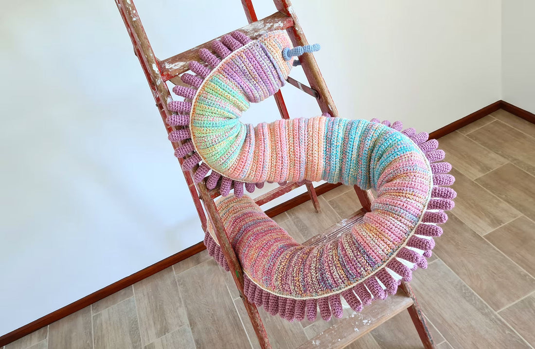Shuttle the Shongololo | no-sew amigurumi pattern