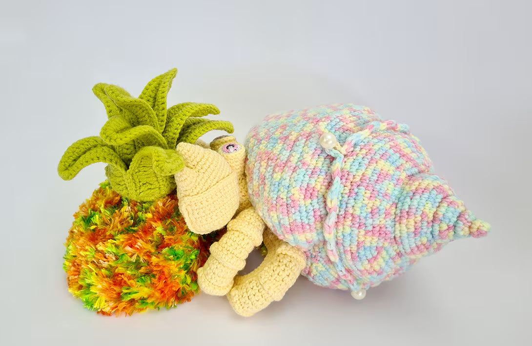 Neptune the Pineapple Crab | reversible amigurumi pattern