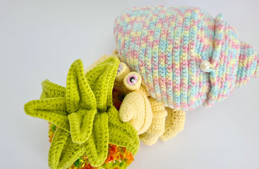 Neptune the Pineapple Crab | reversible amigurumi pattern