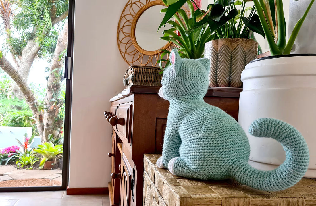 Aquila the Kitten | life-sized amigurumi pattern with felting