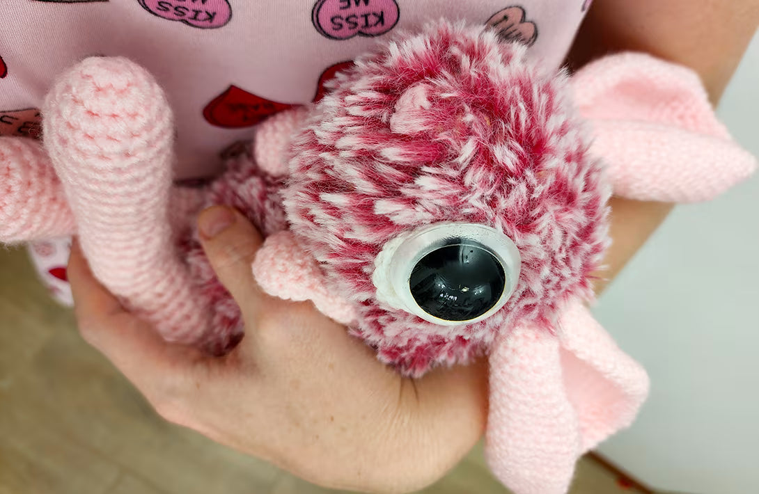 Twinkle the Strawberry Jerboa | reversible amigurumi pattern
