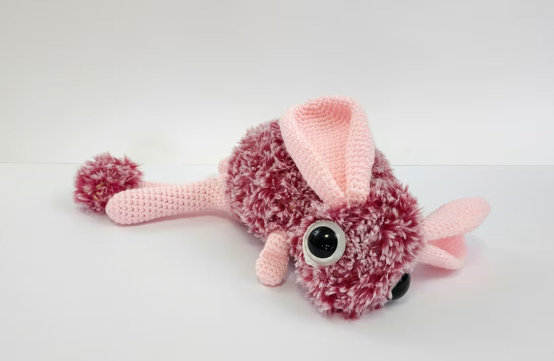 Twinkle the Strawberry Jerboa | reversible amigurumi pattern