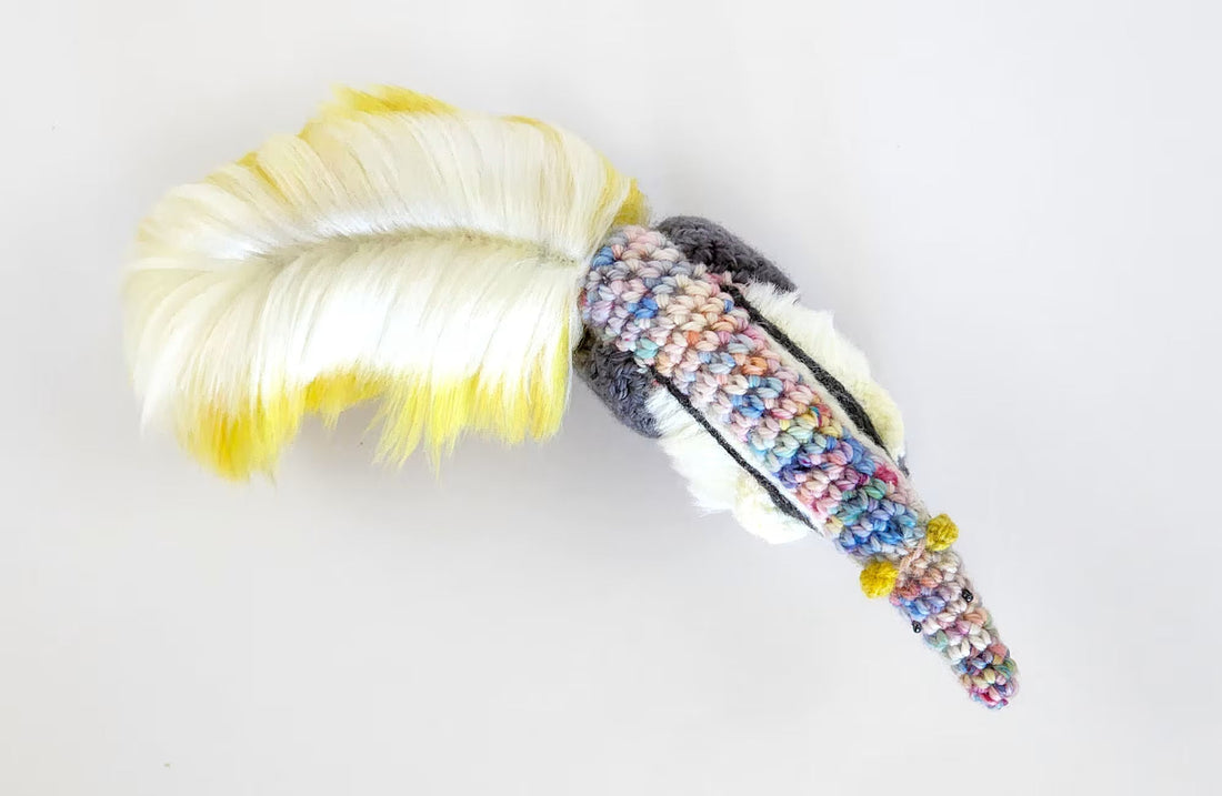 Bonbon the Anteater | small amigurumi pattern with silky fur