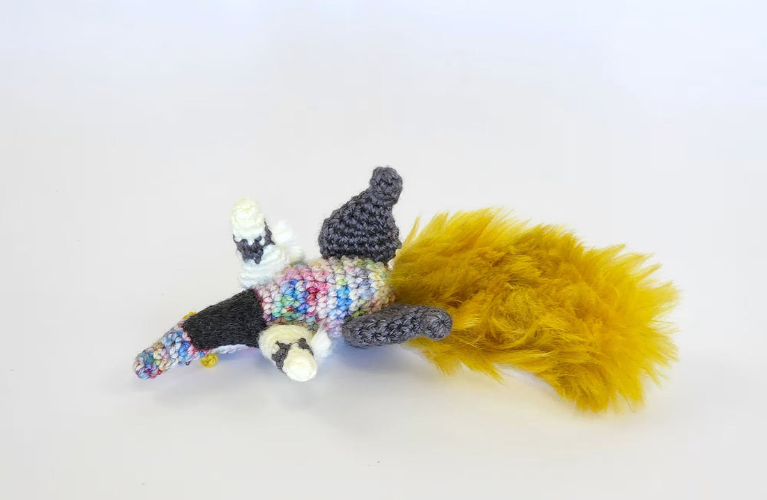 Bonbon the Anteater | small amigurumi pattern with silky fur