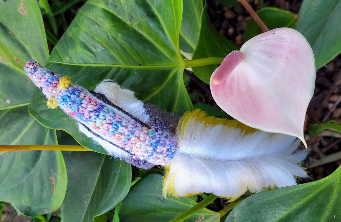 Bonbon the Anteater | small amigurumi pattern with silky fur