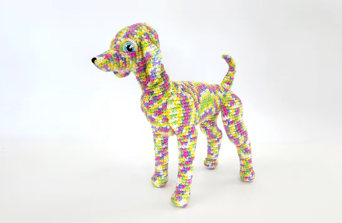 Sequin the Poodle | amigurumi dog pattern with fur