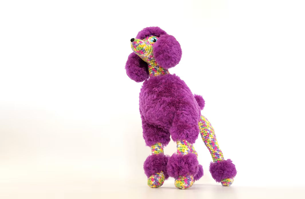Sequin the Poodle | amigurumi dog pattern with fur