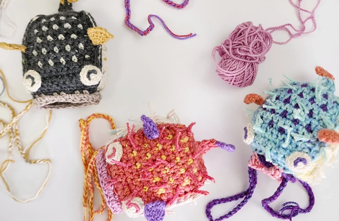 Pufferfish Purse | amigurumi mini-bag pattern