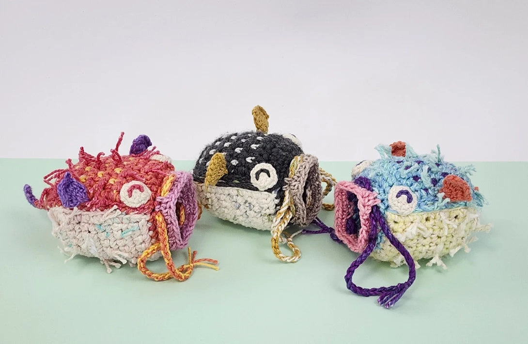 Pufferfish Purse | amigurumi mini-bag pattern