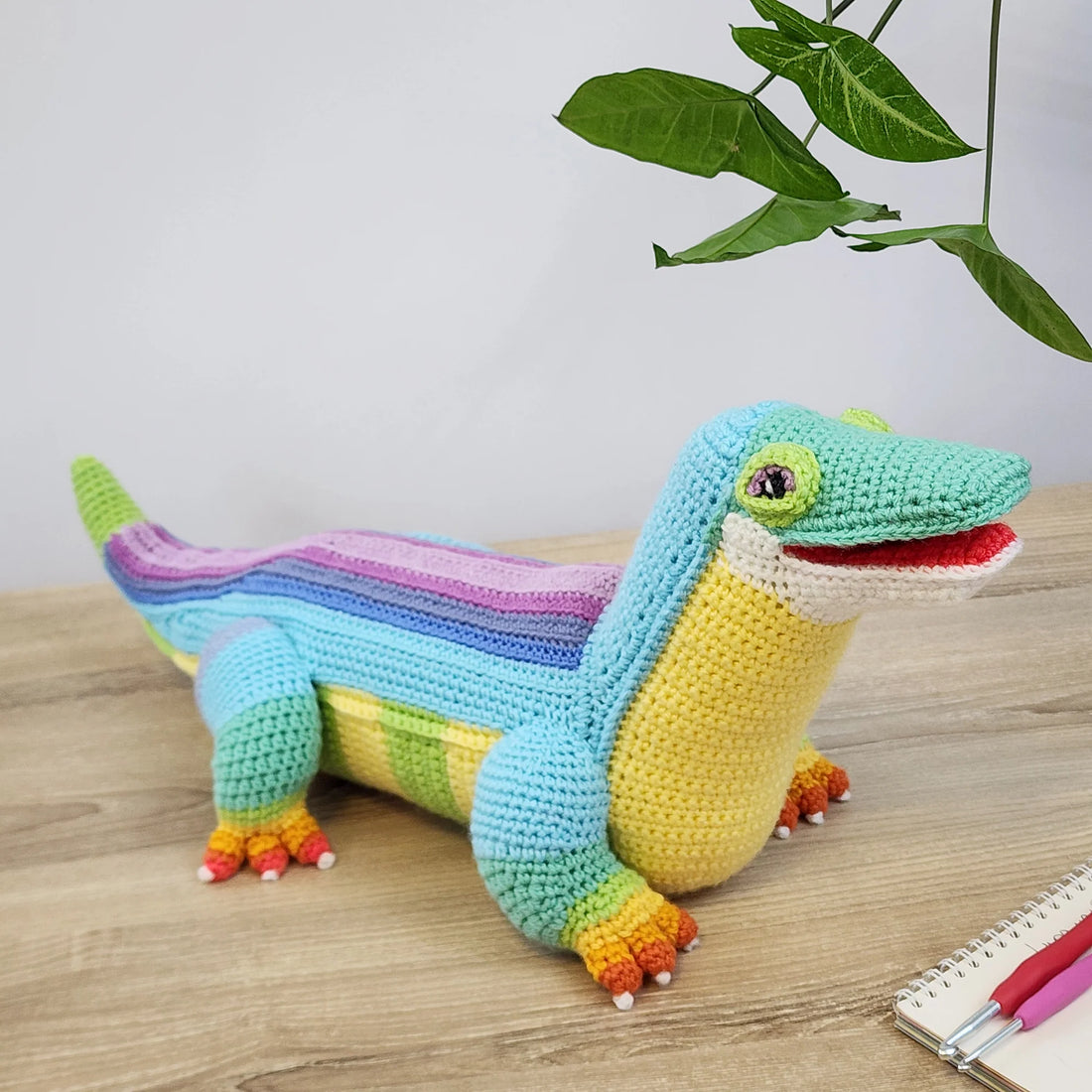 Beam the Rainbow Monitor | amigurumi pattern