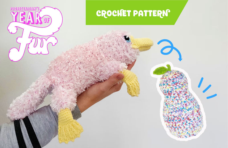 Dipper the Platypus Pear | reversible amigurumi pattern