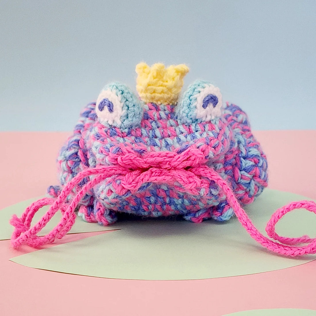 Kissing Toad Mini-Bag “Frog Prince” |  drawstring bag pattern