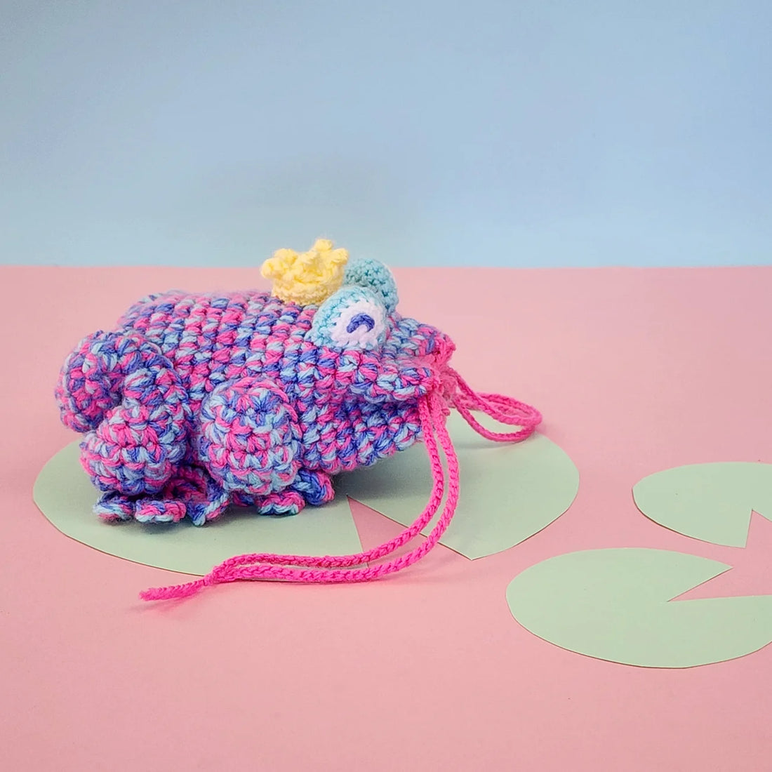 Kissing Toad Mini-Bag “Frog Prince” |  drawstring bag pattern