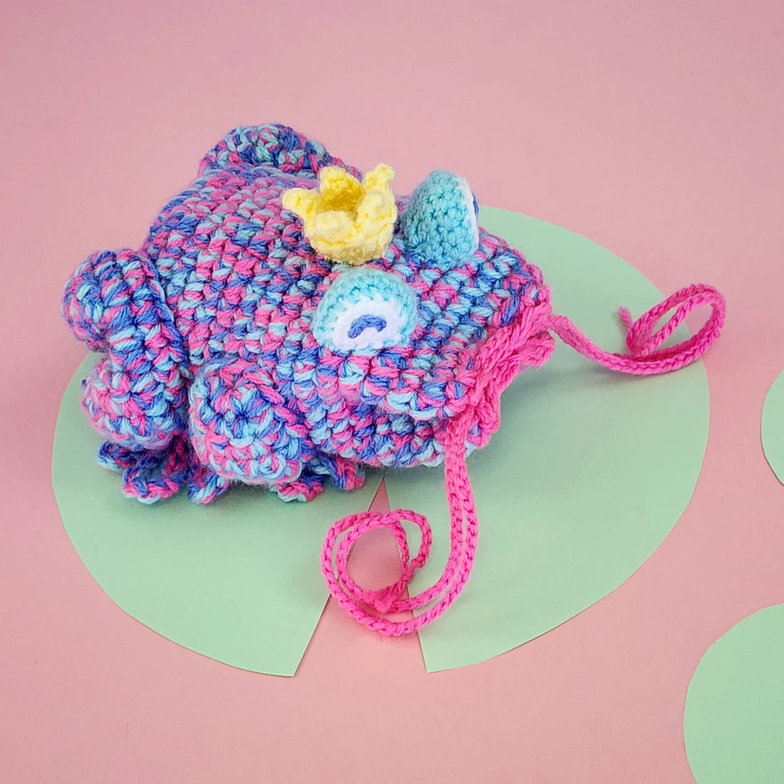 Kissing Toad Mini-Bag “Frog Prince” |  drawstring bag pattern