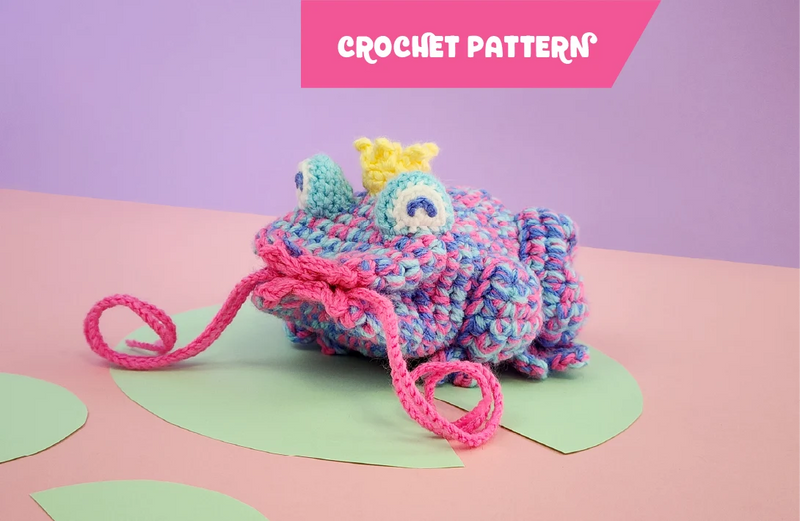Kissing Toad Mini-Bag “Frog Prince” |  drawstring bag pattern