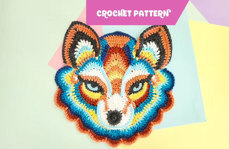 Dreamweaver Fox | crochet applique pattern