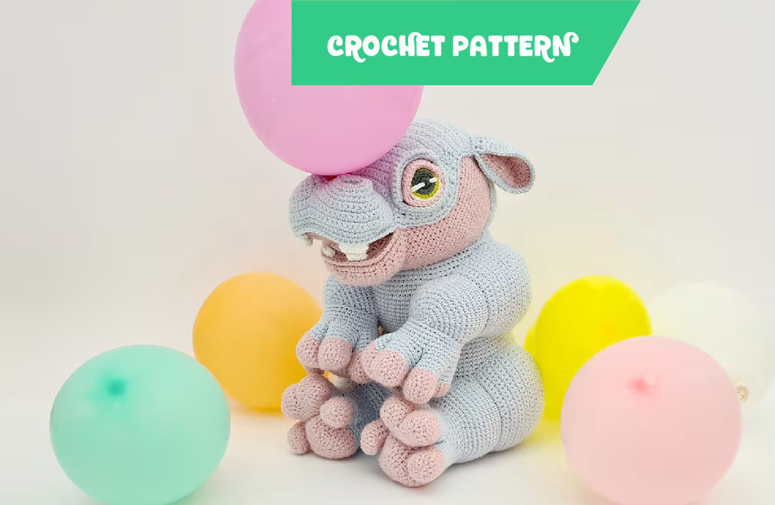 Helium the Hippo | amigurumi pattern